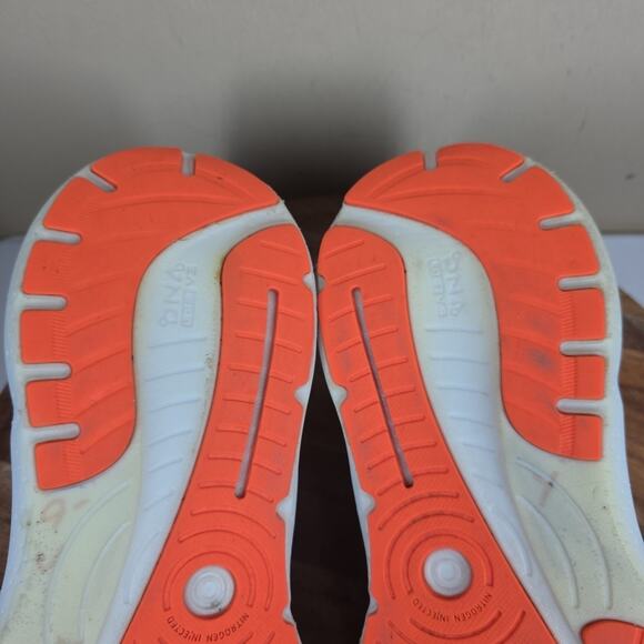 Brooks Glycerin GTS 20 Mens Blue And Orange Size 12 Running Shoes 1103831D444 - Picture 10 of 12